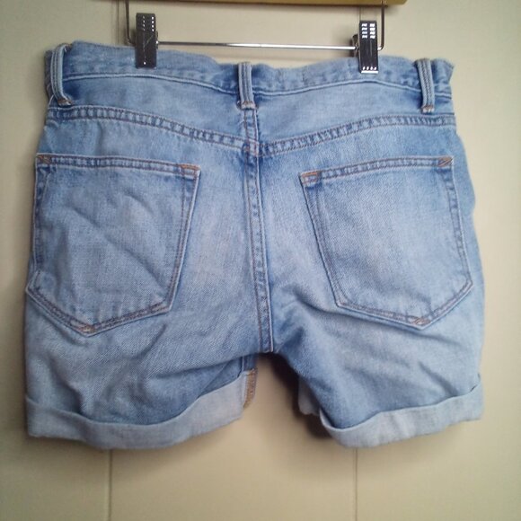 Gap Shorts 24 Sexy Boyfriend Denim Roll Hem - Picture 2 of 11